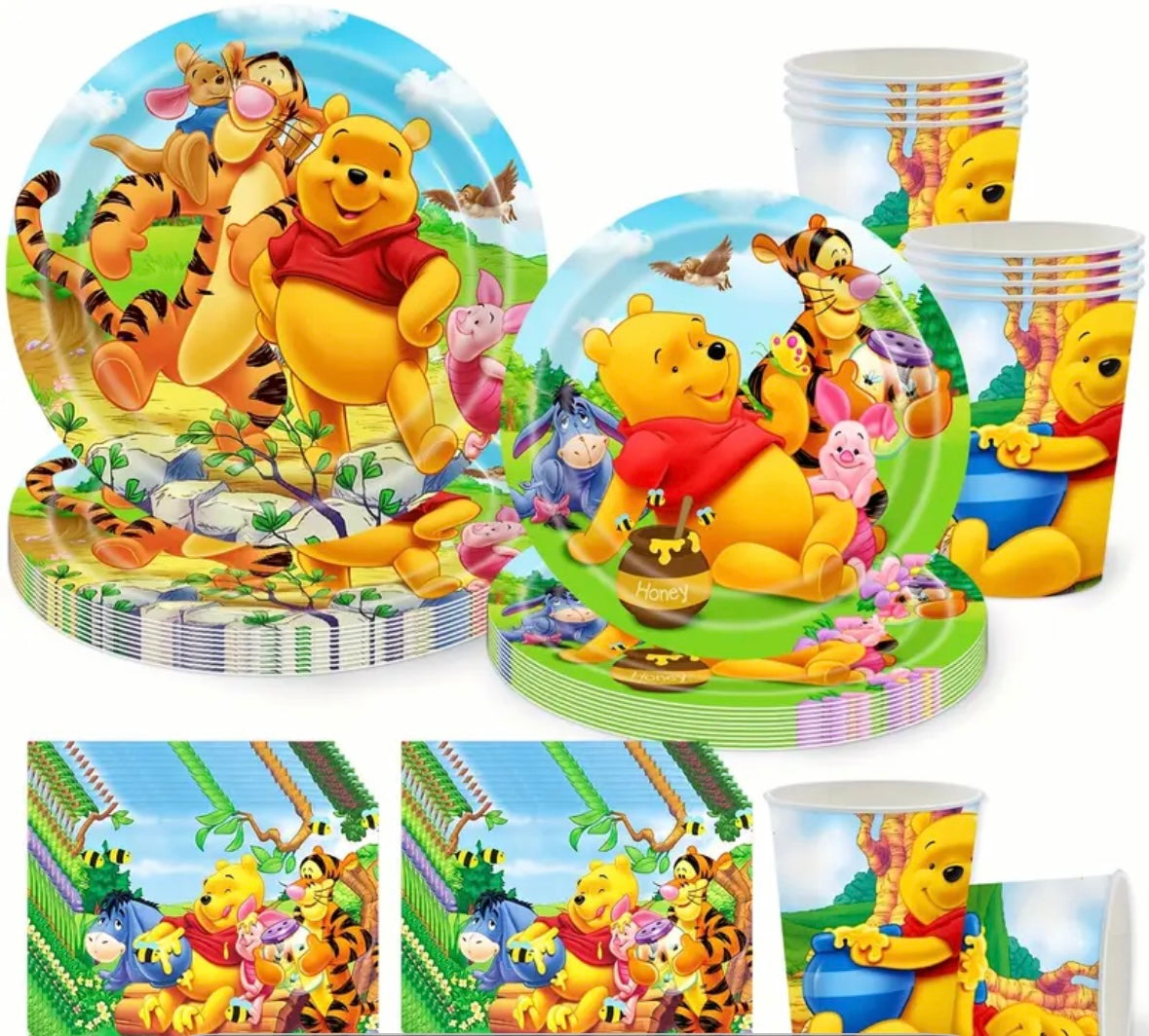 Kit déco à thème - Winnie L'ourson - édition spécial figurine de personnage de la série Mercredi Run Festif 974