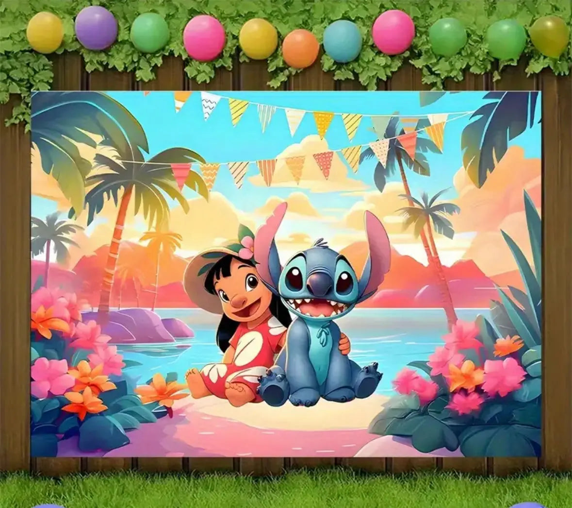 Kit Déco à Thème – Stitch ( dispo chez Hayat Boutik - 56 rue Victor le vigoureux St pierre 97410 ) en vente sur place directement Run festif 974