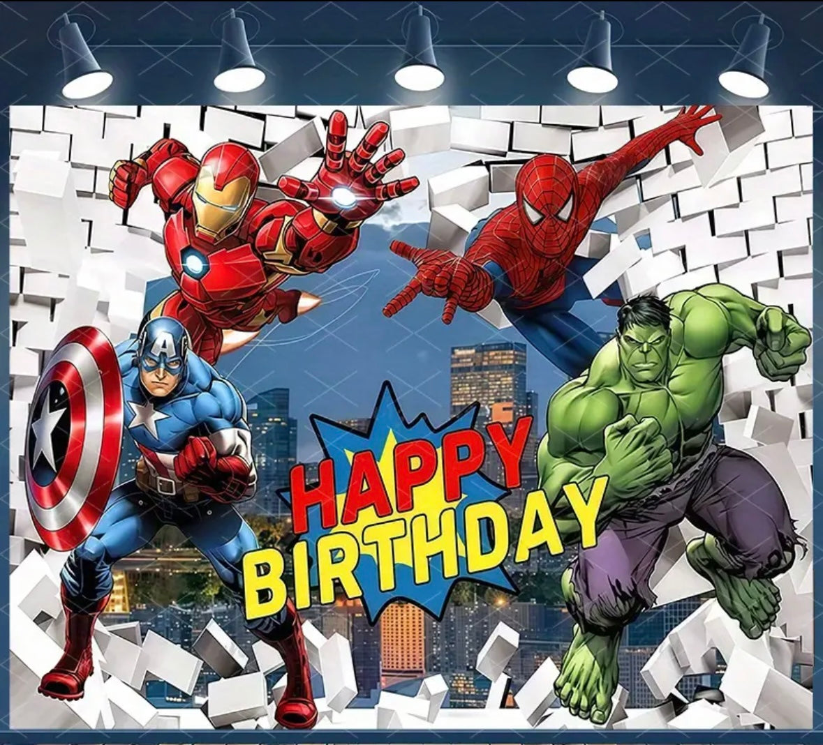 Kit déco à thème - Avengers Run Festif 974