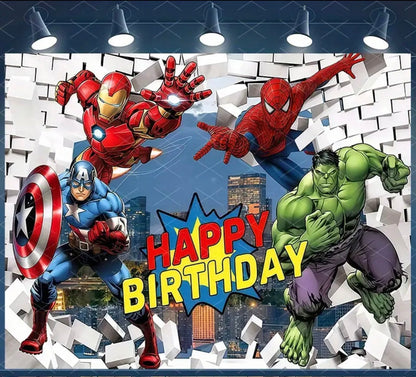 Kit déco à thème - Avengers Run Festif 974