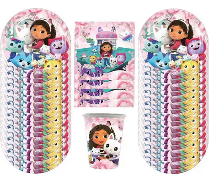 kit déco à thème - Gabby et la Maison des Poupées Chat Run Festif 974