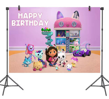 kit déco à thème - Gabby et la Maison des Poupées Chat Run Festif 974