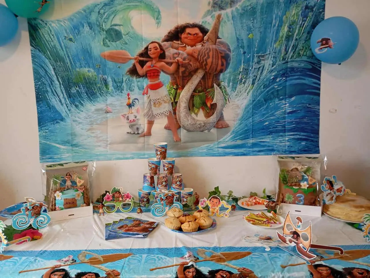 Kit Déco à Thème – Vaiana Run Festif 974